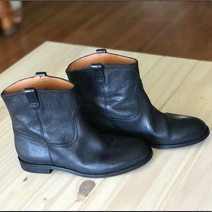 NWOT Madewell Black Leather Moto Boots Size 8